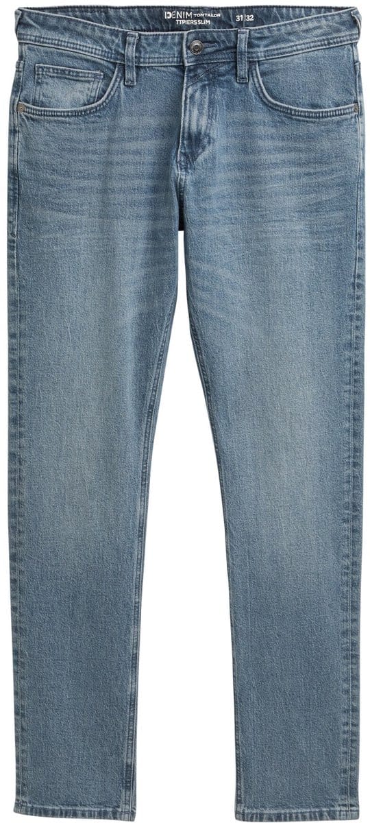 Tom Tailor Denim - TTPIERS SLIM-jeans - Maat 36/32 - mid stone blue grey denim
