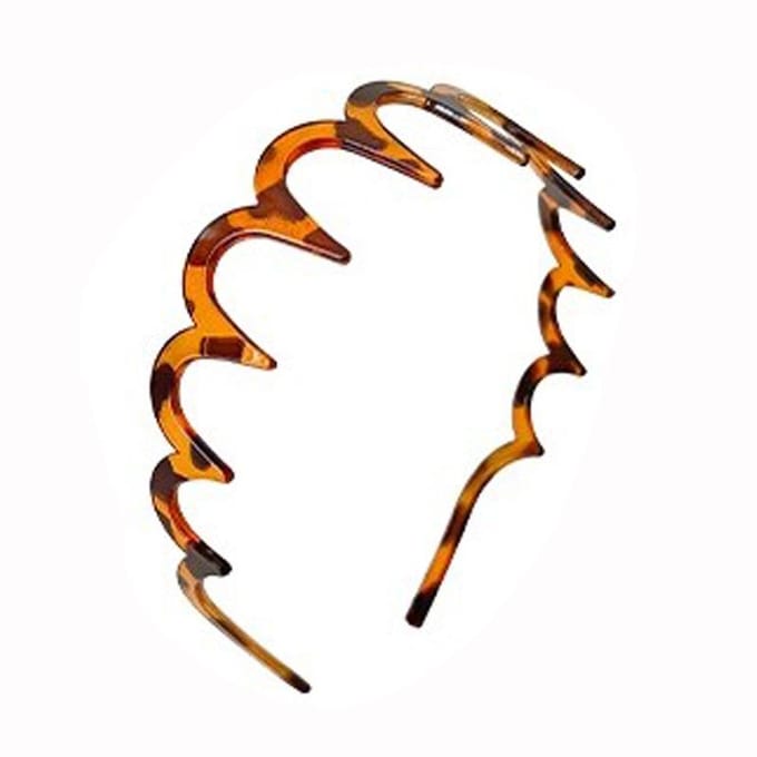 Bandeau Denté Double Usage Cheveux Cassés Tête Ondulée Pour Femmes Polyvalent Pour Sortir gray