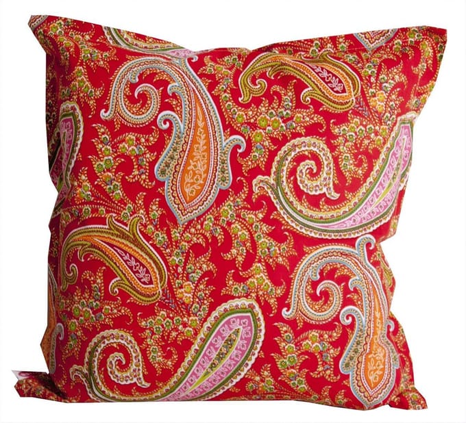 Sierkussen Paisley rood
