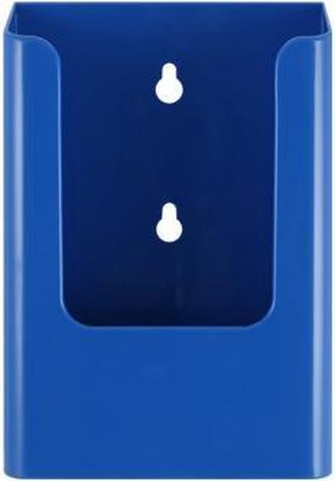 Folderhouder magnetisch A6 (staand/blauw)