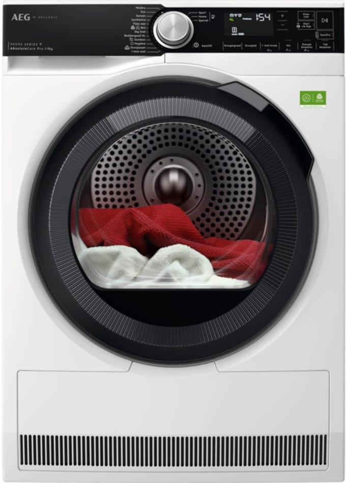 AEG TR97MUNCHEN - Warmtepompdroger - 9 kg, 60 db, 900 W, Wit