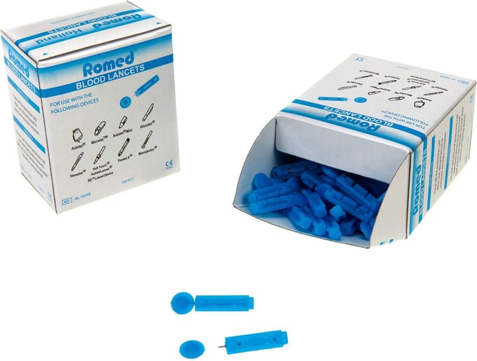 Romed Bloedlancetten (100 stuks) Romed