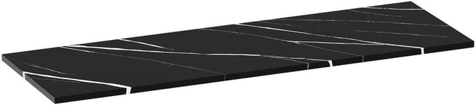 Brauer Mirage Topblad - 140 cm - Marmerlook Nero Marquina