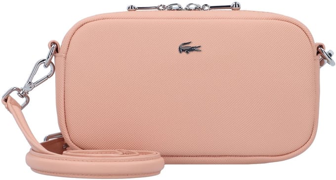 LACOSTE Schoudertas Daily City Crossover Bag Latte Zalmroze