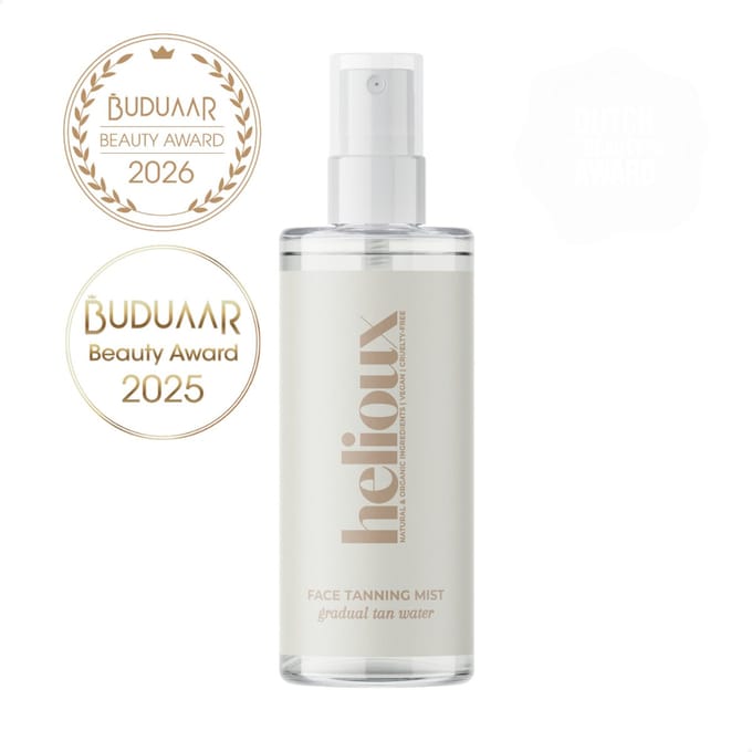 Helioux® Face Tanning Mist | Gradual Tan Water - For A Glowing Face - Tan Drops