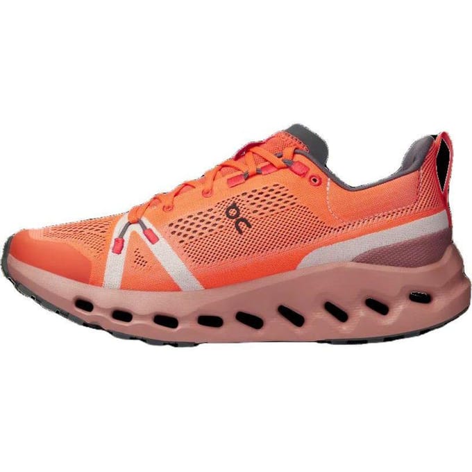ON Cloudsurfer Trail Flame Dustrose Dames Sneakers Rood 3WE10102150 40.5 red