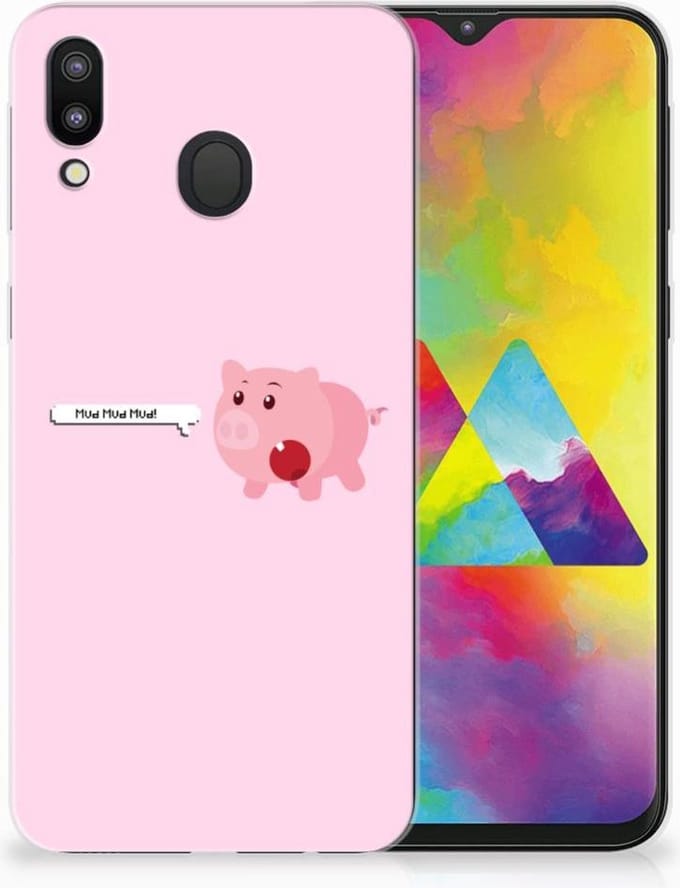 Samsung Galaxy M20 (Power) Telefoonhoesje met Naam Pig Mud