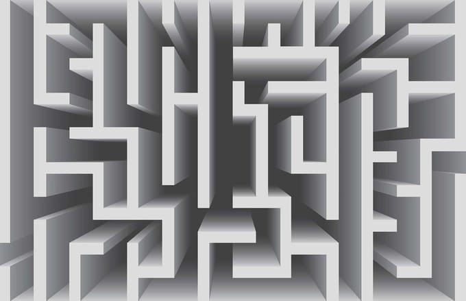 Fotobehang Abstract Pattern Modern | XL - 208cm x 146cm | 130g/m2 Vlies