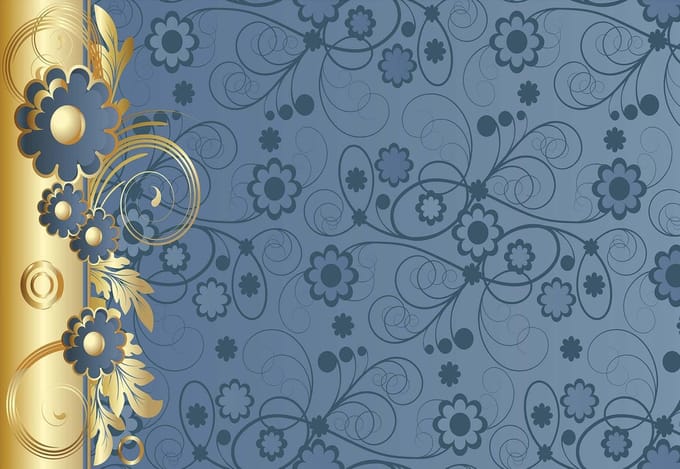 Fotobehang Flowers Abstract | PANORAMIC - 250cm x 104cm | 130g/m2 Vlies