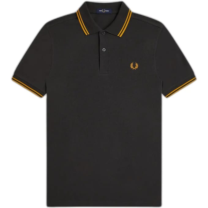 Fred Perry Twin tipped polo - anchor grey golden