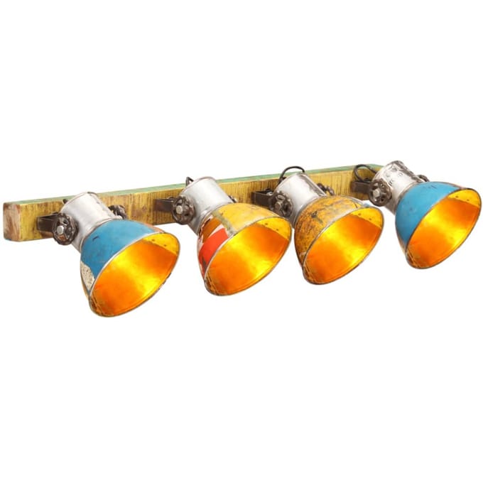 vidaXL Wandlamp industrieel E27 90x25 cm meerkleurig
