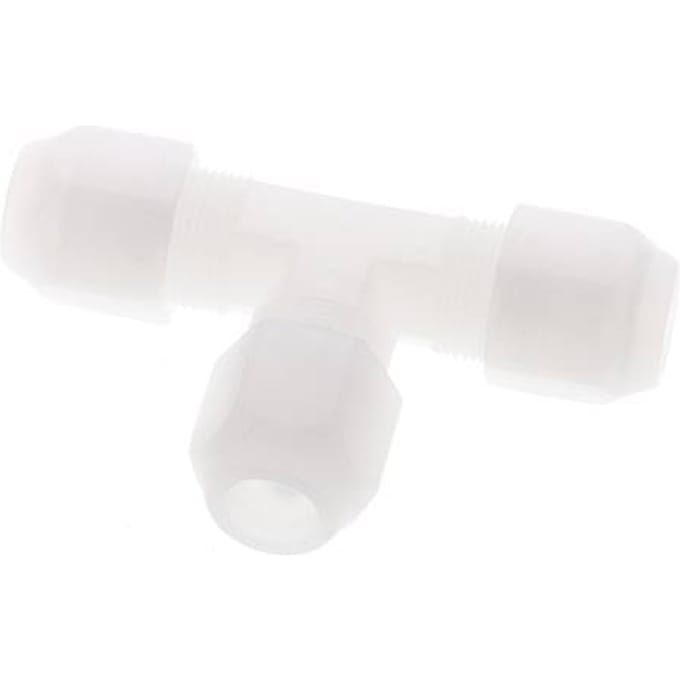 8x10 mm PVDF T-Vormige T-Stuk Slang Aansluiting 10bar/145psi
