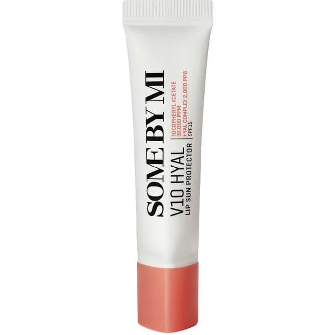 SOME BY MI V10 Hyal Lip Sun Protector Hydraterende Dagelijkse UV Bescherming Lippenbalsem 7ml ROSY beige