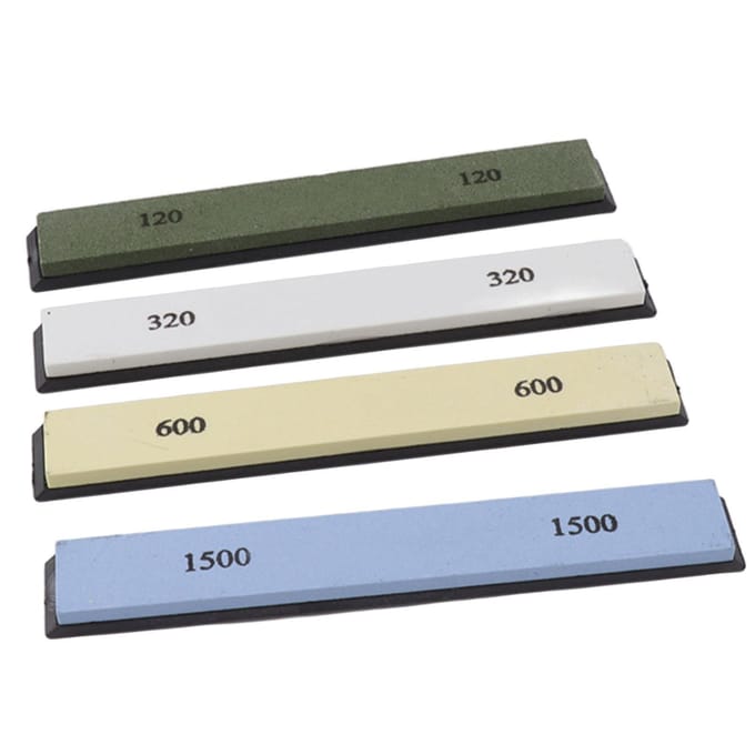 Slijpsteen Wetsteen Set 4 Zijden Korrel 120 320 600 1500 Slijpsteen voor Keuken Vissen beige