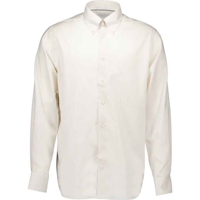 Eton Oxford Lange Mouw Overhemden Beige 100011631