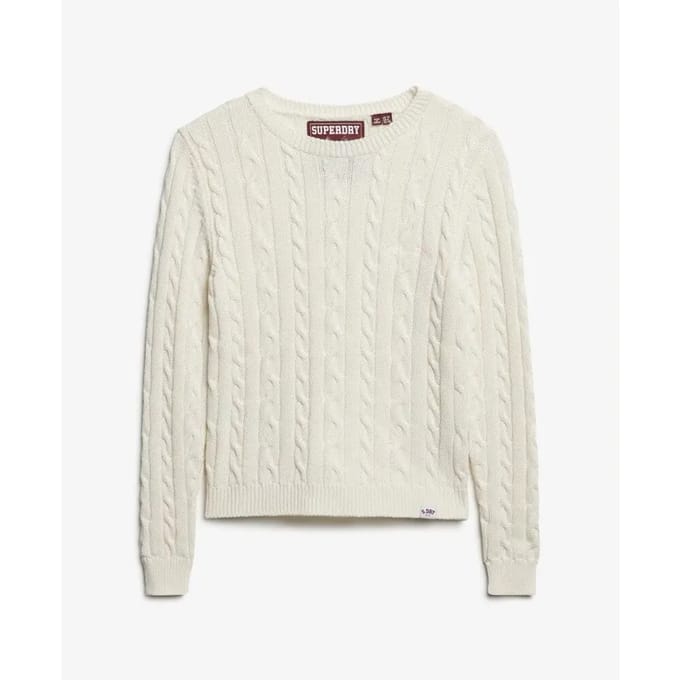 Superdry - Essentials Slanke Kabeltrui - Dames - Sweaters
