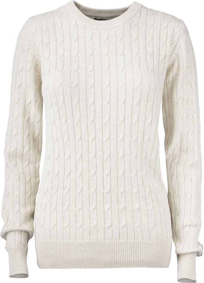 Cutter & Buck Blakely Knitted Sweater Dames 355403 - Zand Mélange - L