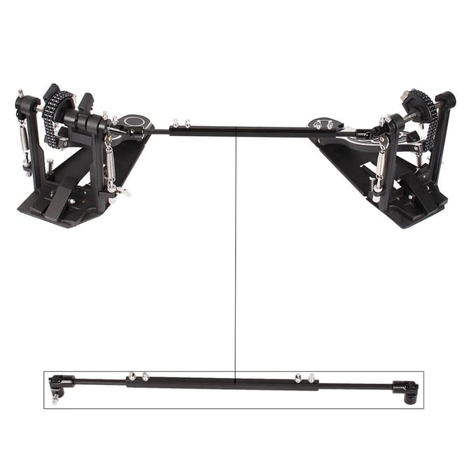Contrabaspedaal Direct Drive Basdrum Kick Pedalen Pack of 2 zwart