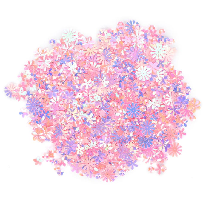 Confetti Bloemvormige Glitter Pailletten Spangles Feest Bruiloft Strooisel Feestdecoratie blauw