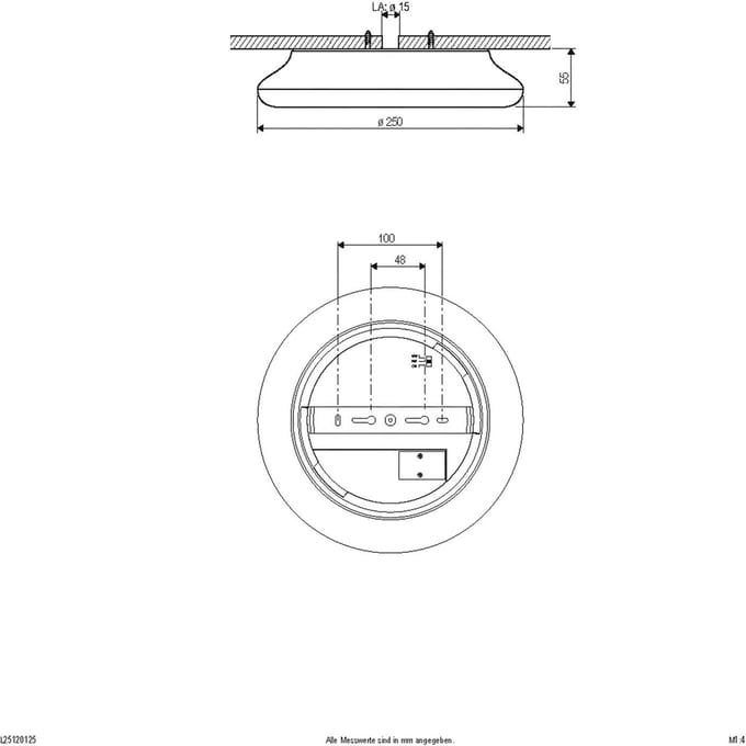 EVN Catino LED plafondlamp, CCT, 25 cm