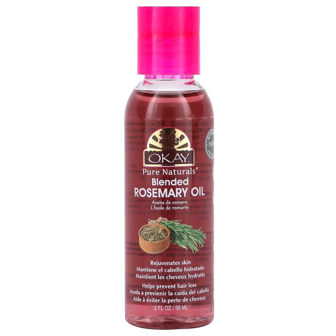 Okay Pure Naturals, Blended Rosemary Oil, 2 fl oz (59 ml) brown