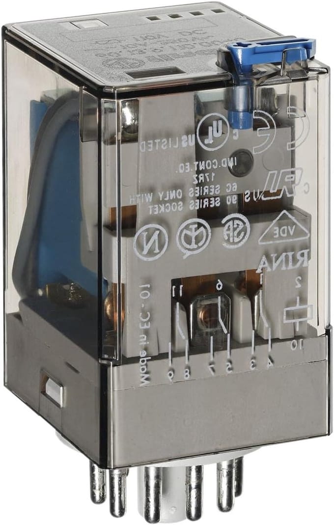 Industrieel Relais - Schakelmodule Display - Automatisering Besturen - Inbraakbestendig Ontwerp - 3 Contacten - Transparant