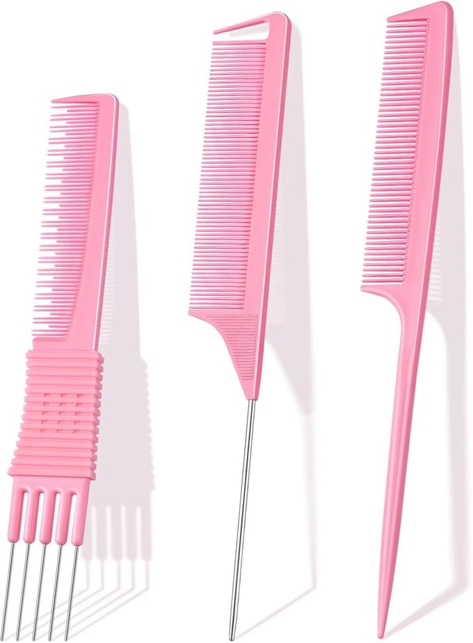 3-delige Professionele Haar Kam Set: Rattenstaart, Ontklitter & Styling Kammen
