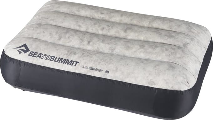 Sea To Summit Aeros Donzen Opblaasbaar Kussen Large Grey