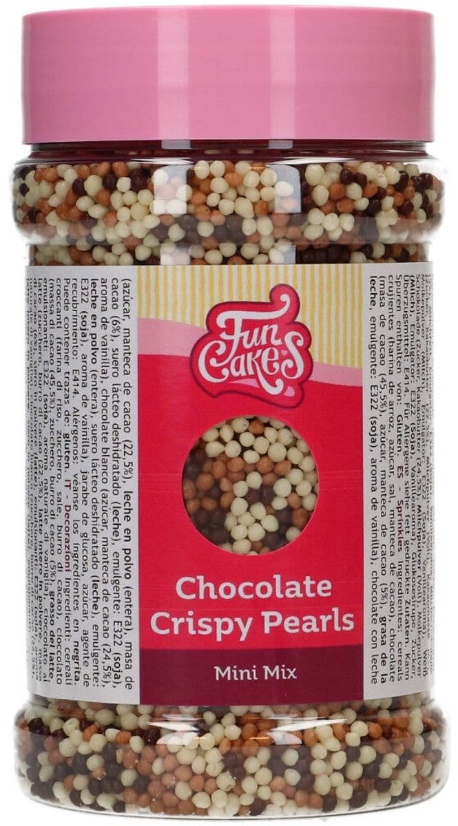FunCakes Sprinkles Taartdecoratie - Mini Chocolade Crispy Pearls Mix - 175g