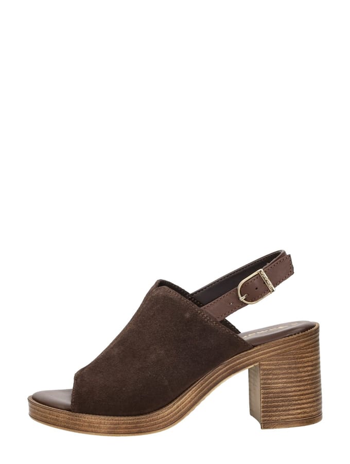 Tamaris Tamaris Sandalen Met Hak bruin Suède
