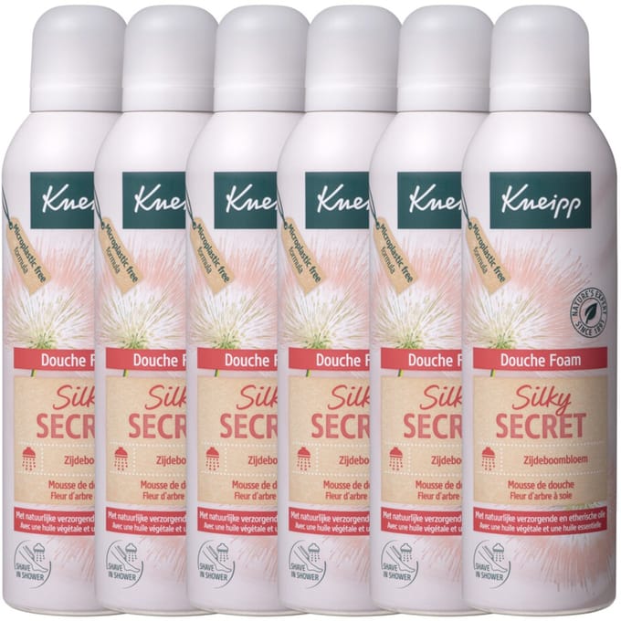 Kneipp Douche Foam Silky Secret - 6 x 200 ml - Voordeelverpakking