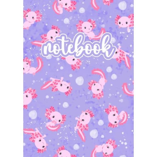 Axolotl Notebook Rosa/Lila - The Lilli Bird