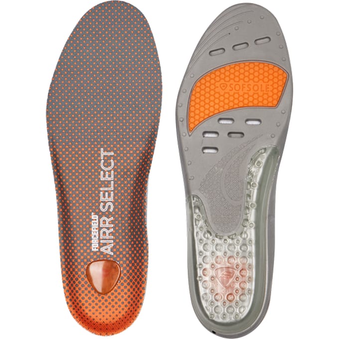 Forcefield Airr Select Insoles Unisex - Zwart - Maat 40-41 - Gel Insole