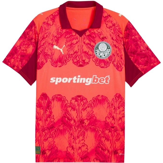 Puma Heren WK 25/26 SE Palmeiras voetbalshirt (Gloeiend rood)