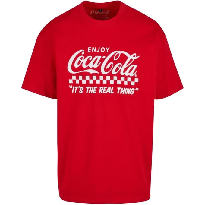 Merchcode Coca Cola - Coca Cola Enjoy Coke Oversize Heren Tshirt - M - Rood