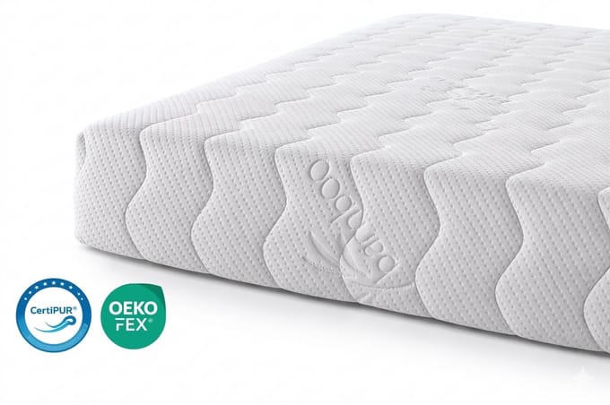 Pocket matras koudschuim 80x200 20cm met luxe bamboe hoes met rits