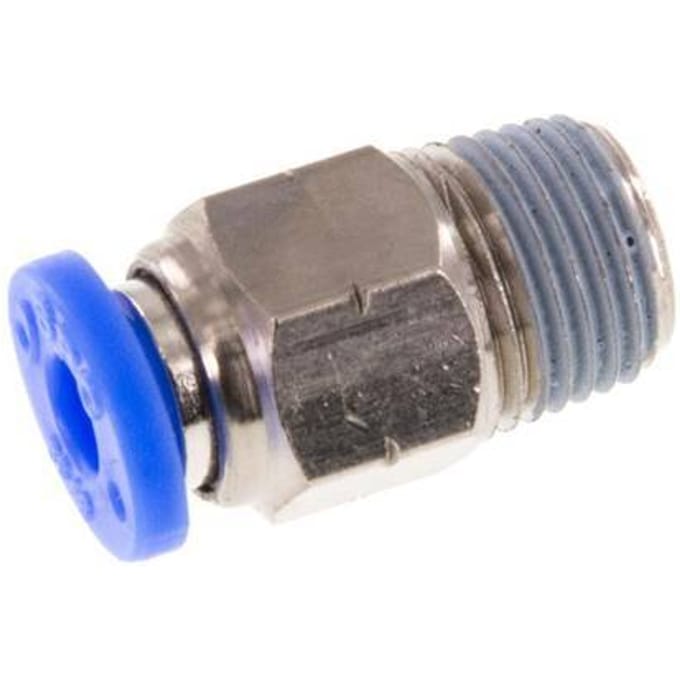 5/32'' x 1/8'' NPT Messing/PBT Insteekfitting buitendraad NBR [5 Stuks]