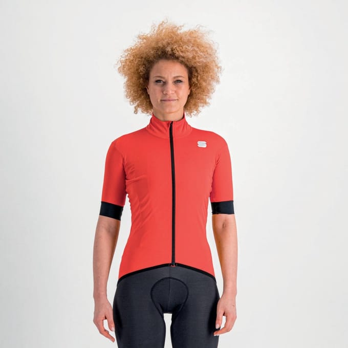 Sportful FIANDRE LIGHT NORAIN fietsjas korte mouwen Dames Pompelmo - Vrouwen - maat M