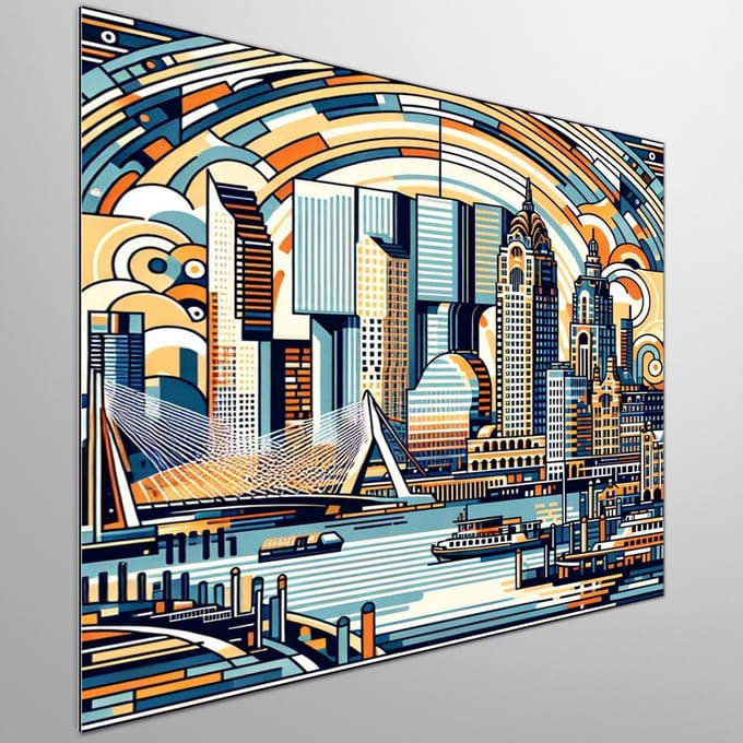 Kunstprint | Wanddecoratie | Dibond | 80 × 80 cm