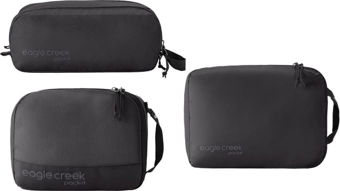 Eagle Creek Pack-It Overnight Set 3-delig - opbergzak (zwart)