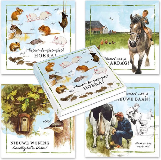 Kaartenmapje Lang leve de Boerderij - Hieper de Piep