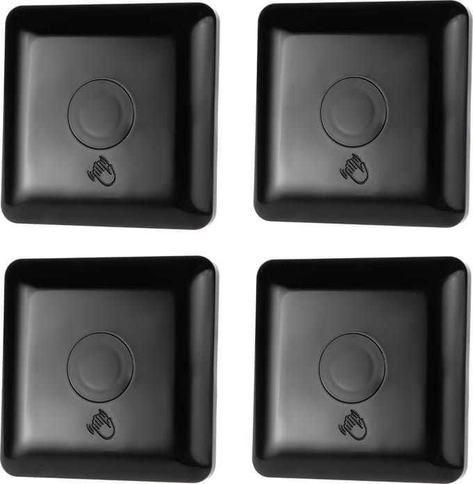 Maclean - Set van 4 stuks - Opbouwschakelaar - lichtschakelaar - korte afstand PIR sensor - bereik 5-6cm - inbouwdoos - max. belasting 1200W -MCE313 B - Zwart