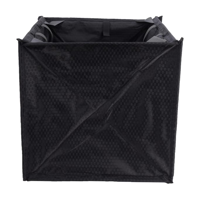 Nylon Zwart Draagbaar Opvouwbaar Rotsboom Klimtouw Mand Werplijn Opbergframe Tas black