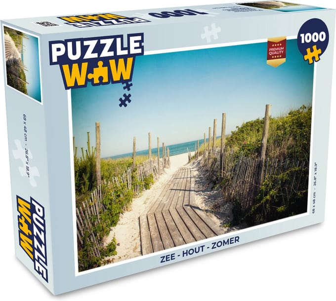 Puzzel Zee - Hout - Zomer - Legpuzzel - Puzzel 1000 stukjes volwassenen