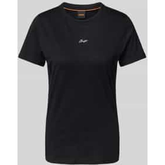 T-shirt met labelstitching, model 'Elogo'