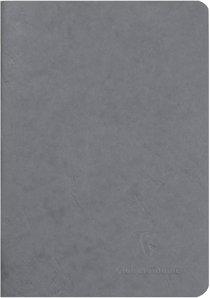 Clairefontaine - Notitieboek - A5 - Blanco - Grijs