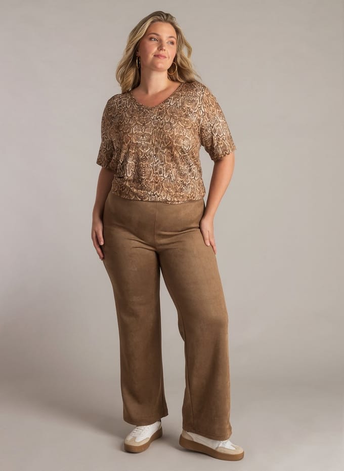 YEST CURVE Biansa Essential Bottoms - Soft Brown - maat X-0(44)