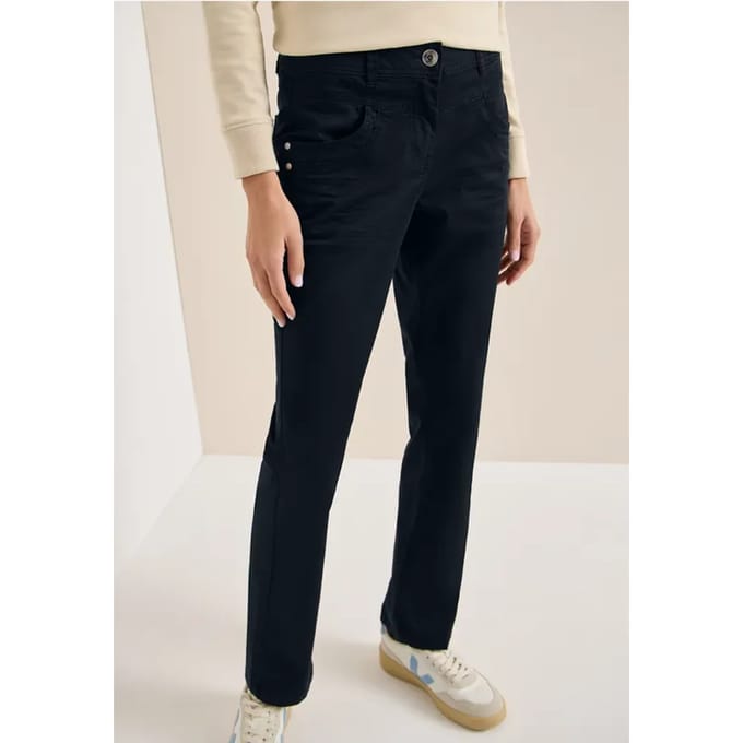 Broek met gewassen look