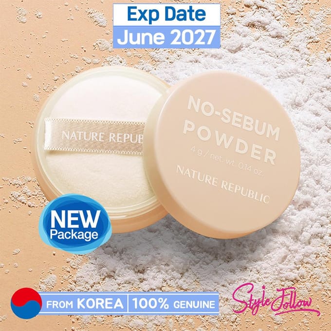 [NATURE REPUBLIC] Provence Tea Tree No Sebum Powder 4g 1pc + Sample Gifts white