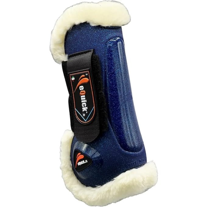 Open front laarzen voor paarden met bont eQuick eLight Sky Full Of Stars Fluffy